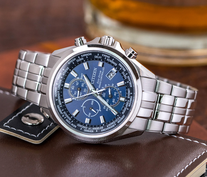 CITIZEN CITIZEN ECO-DRIVE AT8200-87L RADIO CONTROLLED BLUE DIAL SAPPHIRE CRYSTAL WATCH