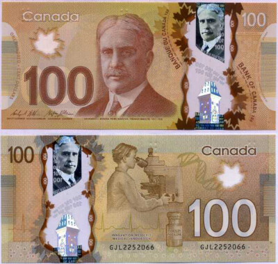 Canada 100 Dollars 2011/2016 P 110 Sign Wilkins & Poloz Polymer UNC