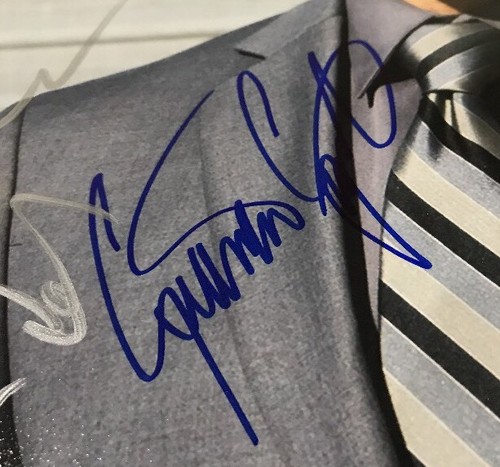 Aaron Paul & Giancarlo Esposito signed 11x14 photo Breaking Bad PSA COA PASS JSA