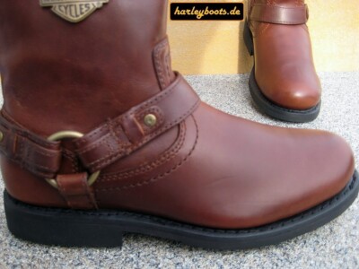 HARLEY-DAVIDSON HARLEY DAVIDSON BOOTS SCOUT ROTBRAUN KULT KLASSISCHER BIKERBOOTS GR. 41 BIS 45