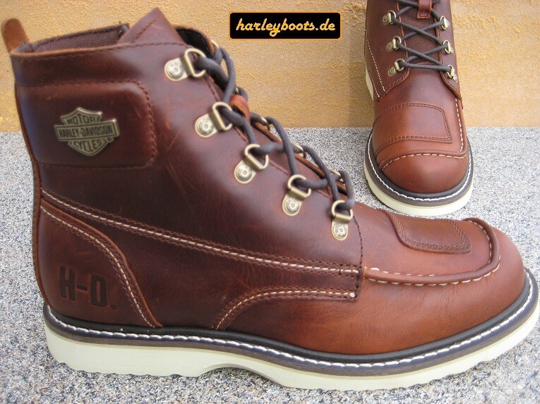 HARLEY-DAVIDSON HARLEY DAVIDSON BOOTS HAGERMAN CE ROTBRAUN KULT BIKERBOOTS GR. 41 BIS 46