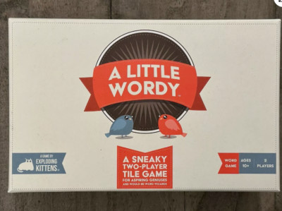 A Little Wordy Game by Exploding Kittens - Sneaky Two Player Tile Game, Ages 10+