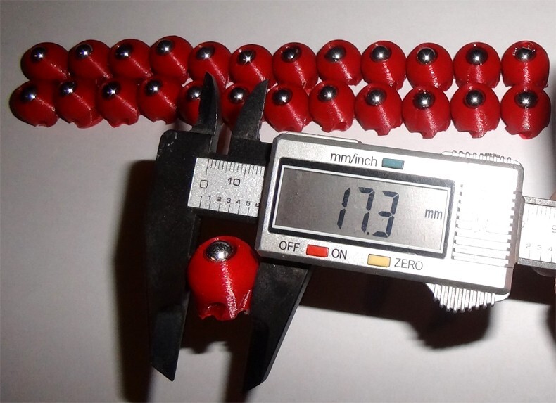 Slug Loisir Tir Sport 18mm Pak Lot De 25 UnitÃ©S (Red)