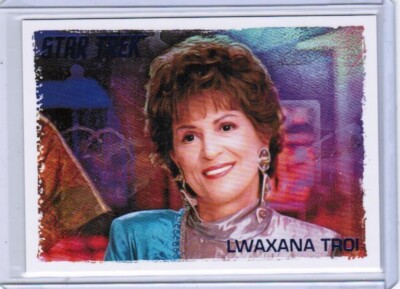 RARE 2021 WOMEN OF STAR TREK LWAXANA TROI INSERT BLUE PARALLEL #99