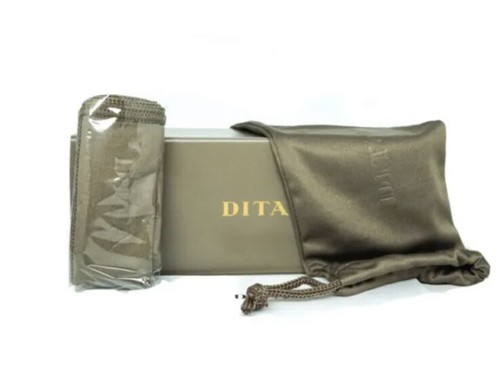 Pre-owned Dita Grand Emperik Dts159 05 Brushed Gold Cappuccino Brown Sunglasses Authentic