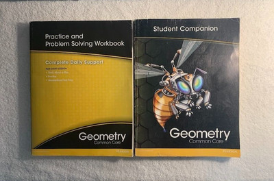 Pearson Geometry Common Core - Problem Solving Workbook + Student Companion