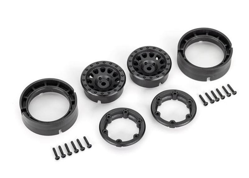 Method Felgen 1.0 mit Beadlock schwarz 9781 für Traxxas TRX-4M