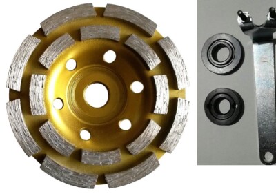 7'' Double Row 5/8-11 Thread Concrete Diamond Grinding CUP Wheel stone Grinder