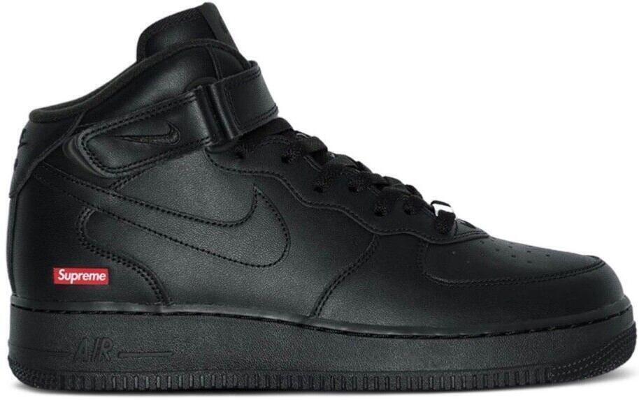 Size 9 - Nike Supreme x Air Force 1 Mid Box Logo - Triple Size 9 - Nike Supreme x Air Force 1 Mid Box Logo - Triple