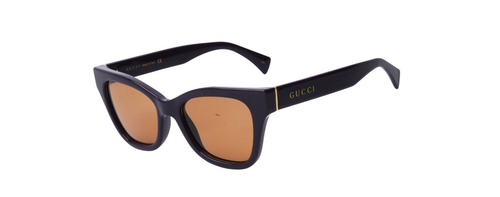 Pre-owned Gucci Gg1133s-002-52 Violet Violet Brown