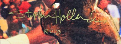 Bulls Michael Jordan Signed & Framed 27x41 Canvas Holland Artist Proof 21/23 UDA