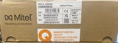 Mitel 6920W WiFi IP Phone (50008385) - Brand New