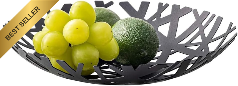 Shallow Fruit Bowl,Metal Fruit Bowl,Creative Table Centerpiece Fruits Stand,Kitc