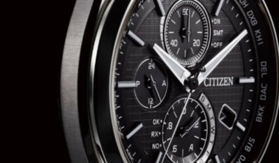 Pre-owned Citizen [] Attesa Press Eco-drive Direct Flight At8040-57e Men's Watch From Japan