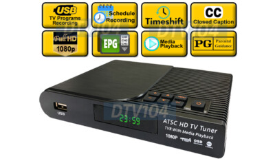 Digital TV Tuner USB DVR Schedule Recording Live TV Pause Digital Media Player