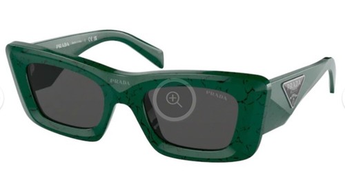 Prada Dark Green Sunglasses PR 13ZSF 16D5S0 52 PR 13ZSF