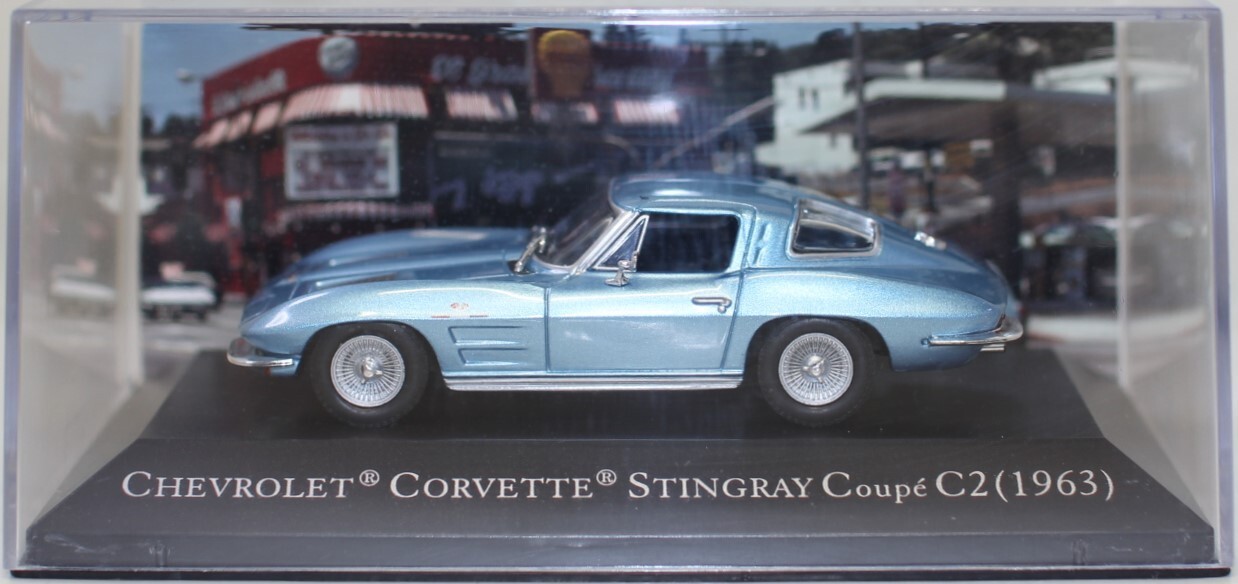 ミニカー CHEVROLETCORVETTESTINGRAY Coupe C2(1963) Unopened 1/43 American Car Collection Chevrolet Corvette