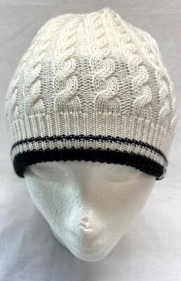Spyder Women's Zenith Knit Beanie Hat SKL White Black NEW