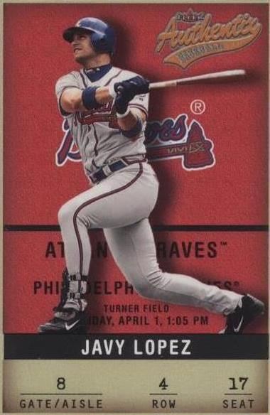 2002 Fleer Authentix - Javy Lopez #4