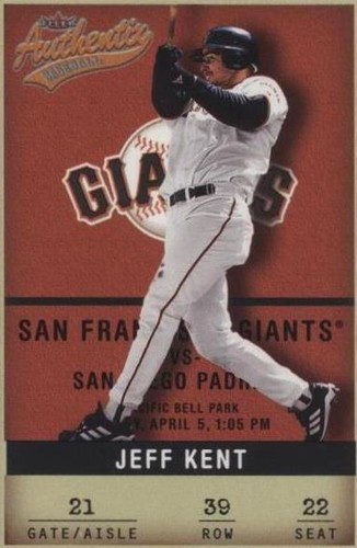 2002 Fleer Authentix - Jeff Kent #39