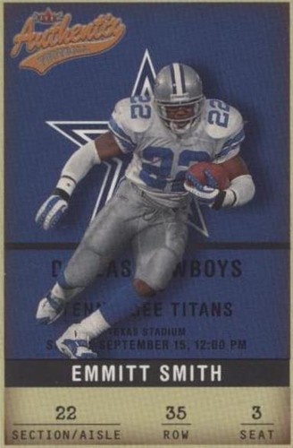 2002 Fleer Authentix Emmitt Smith #35