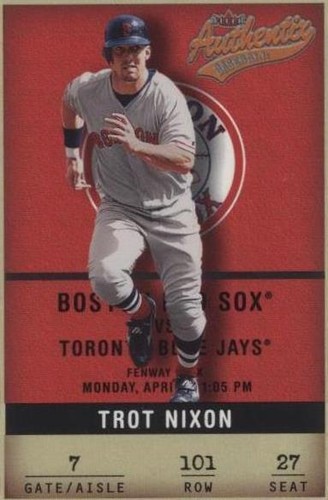 2002 Fleer Authentix - Trot Nixon #101