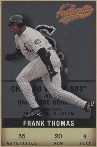 2002 Fleer Authentix - Frank Thomas #20