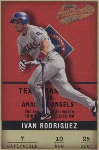 2002 Fleer Authentix - Ivan Rodriguez #10