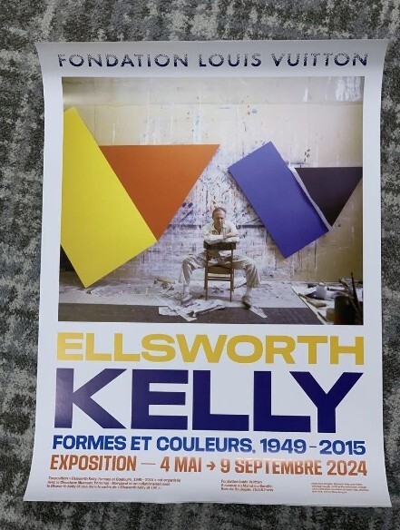 Ellsworth Kelly Exhibition 2024 Poster Fondation Louis