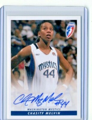 Chasity Melvin 2007 WNBA Rittenhouse Archives Certified Card Autograph Auto