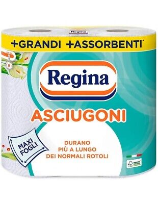 Regina Asciugoni 2 Rotoli Carta Maxi Fogli Casa 2x85 Strappi