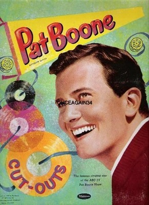 VINTAGE UNCUT 1959 PAT BOONE PAPER DOLLS~#1 REPRODUCTION~NOSTALGIC & RARE