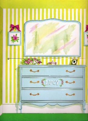 VINTAGE UNCUT 1953 "I LOVE LUCY" LUCILLE BALL & DESI PAPER DOLLS~#1 REPRODUCTION