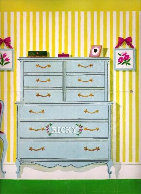 VINTAGE UNCUT 1953 "I LOVE LUCY" LUCILLE BALL & DESI PAPER DOLLS~#1 REPRODUCTION