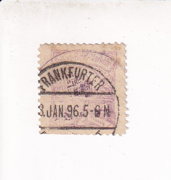 Pp Bockenheim, Mi 2, Gestempelt, Mit Seltener Fremdentwertung Frankfurt/M, 1896