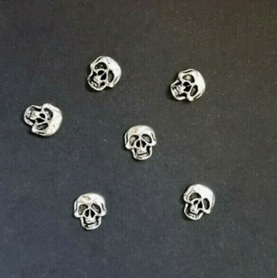 Skull Buttons (6) Pewter ALCHEMY GOTHIC