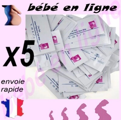 5  pregnancy tests 💗 5 Test de Grossesse rapides et fiables 🧡 Qualité CE