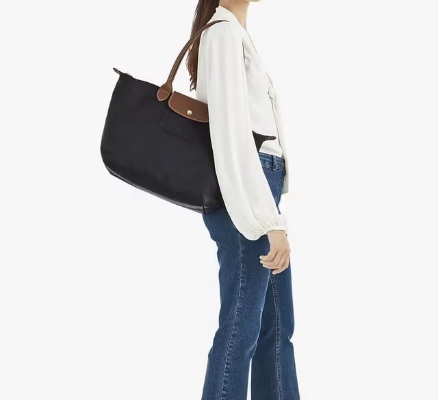 LONGCHAMP Le Pliage Original Tote Large Shoulder Bag Black