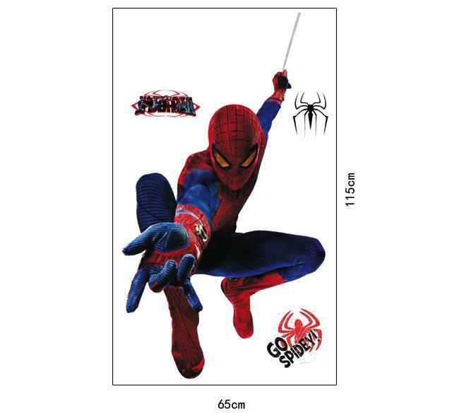 Spiderman Wandtattoo XXL Wandbild Kinderzimmer Superheld Kino Deko cool