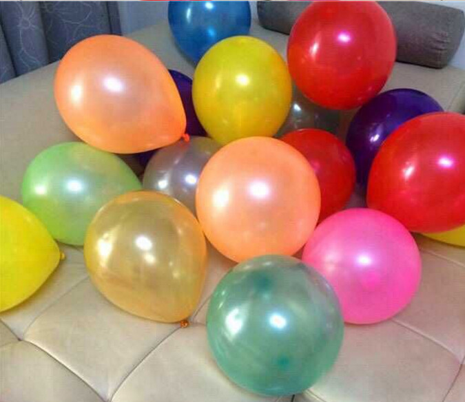 100pcs 10 inch Pearl Latex Colorful Thickening Wedding Party Birthday Balloon 