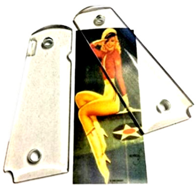 1911 fits Colt Gov. models Sweetheart Clear Grips You put your photo behind.