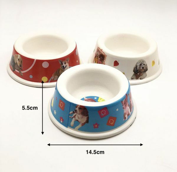 Ciotola Scodella Plastica Cani Animali Domestici 14,5x5,5cm hmj