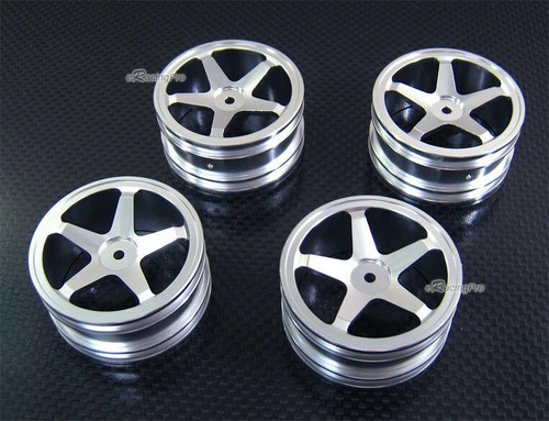 Alloy Front + Rear Flat Rims Wheel for Kyosho Mini Inferno