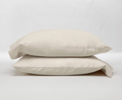 Casaluna King 300 TC Temp Regulating Pillowcase Set Neutral Cream