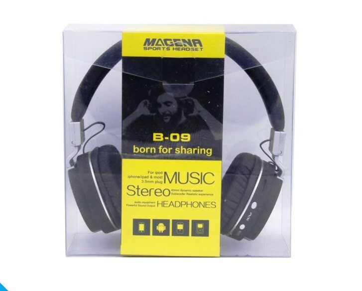 Cuffia bluetooth 4.2 Headset B-09 wireless Stereo Headphone con Microfono cir