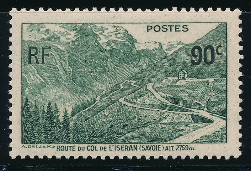 Timbre France 358** Col De L Iseran Luxe Neuf Sans CharniÃ¨Re