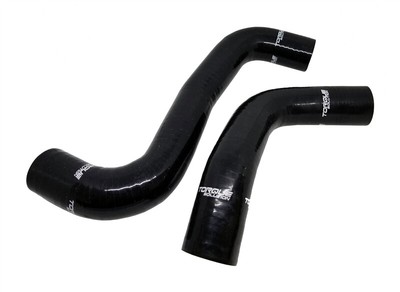 Torque Solution Silicone Radiator Hose Kit Black for Subaru WRX 08-14 STI 08-18