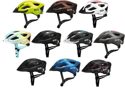 ABUS Aduro 2.0 Fahrradhelm mit LED-Licht, versch. Farben + Größen 51 - 62cm