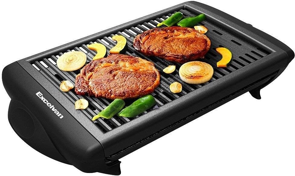 Brand New EXCELVAN Electric Smokeless Indoor Barbecue Grill Classic