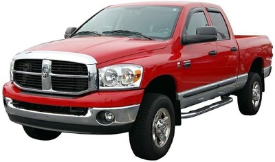 In-Channel Window Vent Visor Fit for 2003-2009 Dodge Ram 2500 3500 1500 Quad Cab